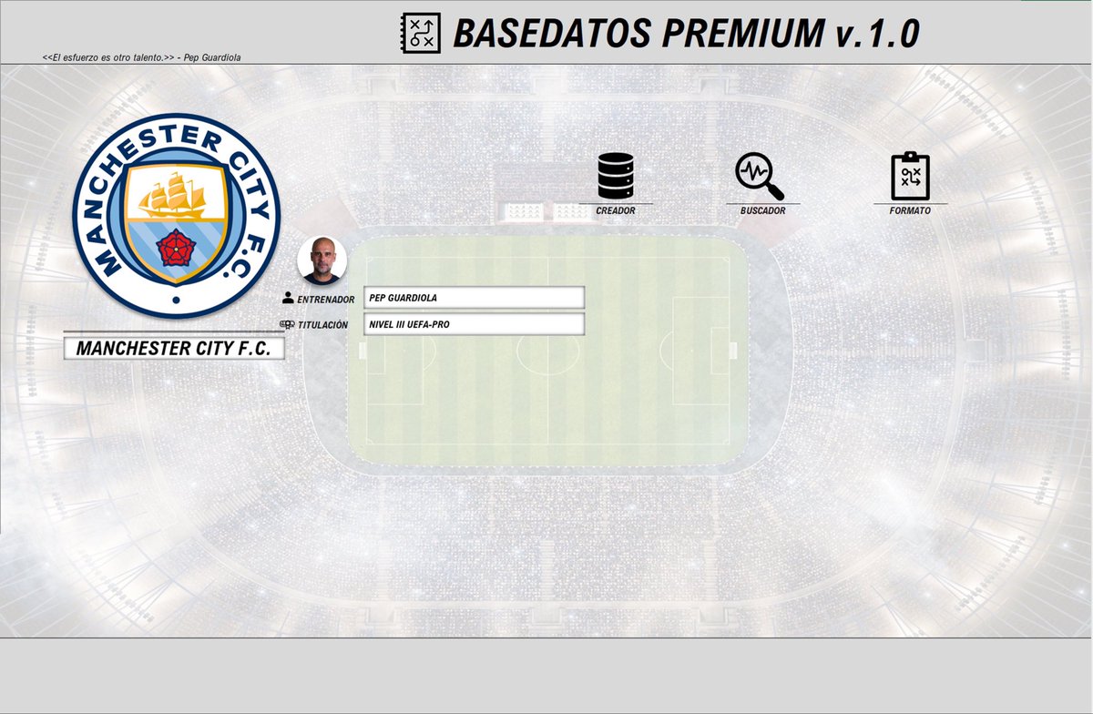 BASEDATOS PREMIUM v.1.0

🗂️Crea y organiza tu mejores tareas de entrenamiento con esta herramienta. 

📬Os dejo info en este correo:
jesuspjfutbol@gmail.com