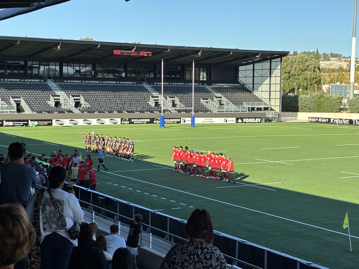 📍Aix-en-Provence
En place pour encourager la #𝙏𝙚𝙖𝙢𝘾𝙧𝙖𝙗𝙤𝙨 ❤️🖤
<a href="/RCT_Asso/">Rugby Club Toulonnais Association</a>