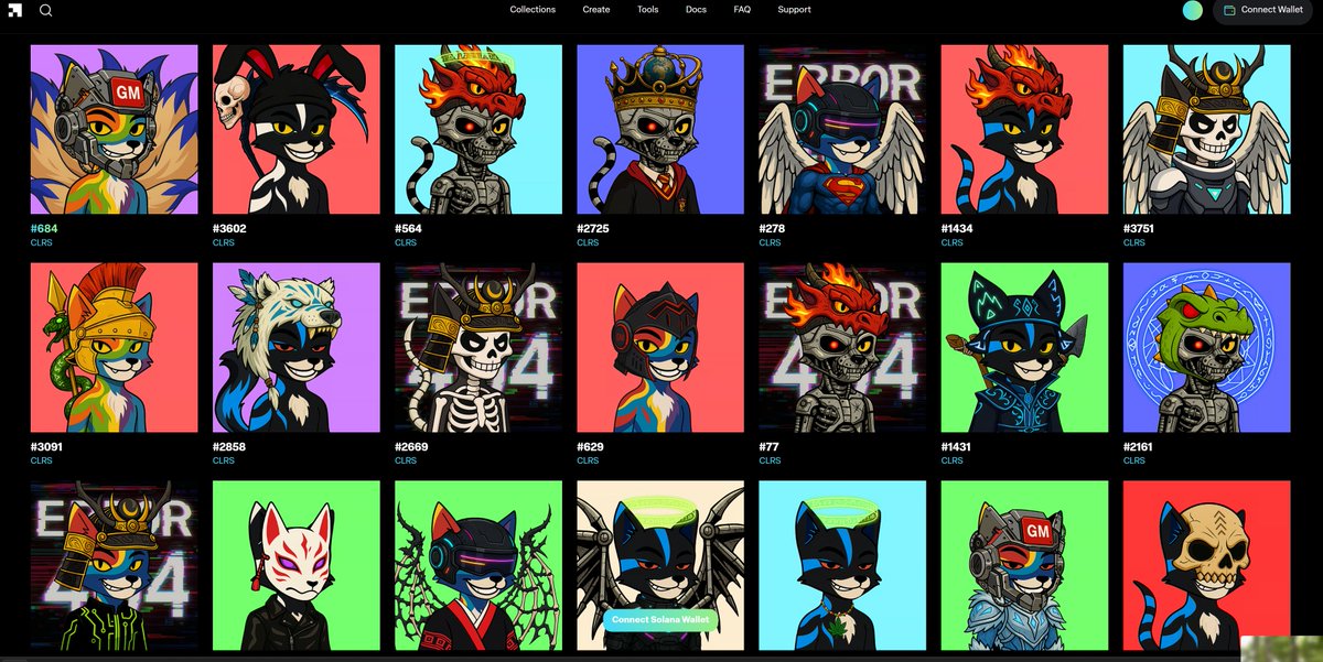SOLxColors's tweet image. Who&apos;s is active ? Happy Caturday everyone 🐈

Checkout the last mint 💛