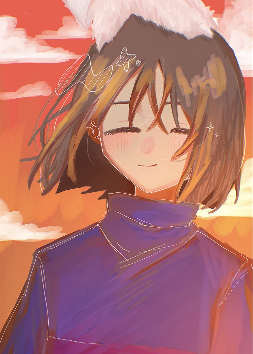 フリスク描きました
#UNDERTALE #アンダーテール