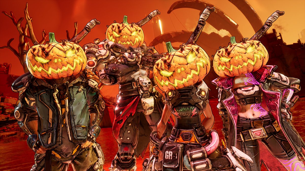 Get gourd or die tryin' 🎃

Get the "Gourd Your Loins" Vault Hunter Head during the Horrors of Kairos Seasonal Mini-Event from Oct. 23-Nov. 6.

We'll drop a SHiFT code for you on our socials, so keep an eye out!