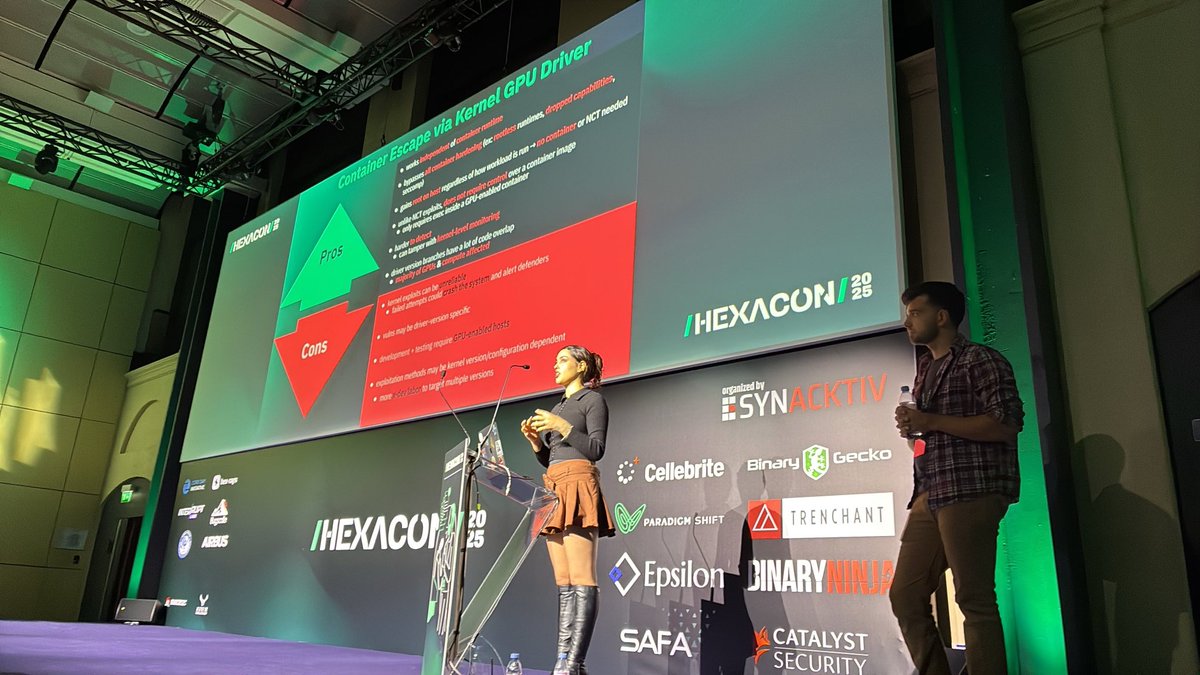 CUDA de Grâce: Owning AI Cloud Infrastructure with GPU exploits by Valentina Palmiotti (<a href="/chompie1337/">chompie</a>) &amp; Samuel Lovejoy (<a href="/_dinolover38/">dinosaurlover38</a>)