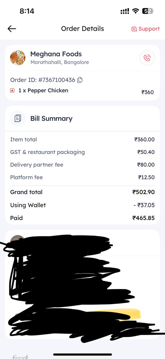 AnonymousPrabhu's tweet photo. Hey @zomato @zomatocare  what’s going on? I’ve got Zomato Gold but still got hit with a delivery fee. The restaurant is barely 2 km away, yet your app shows 7.3 km and adds ₹43 extra! This is ridiculous https://t.co/k3b9ZJnMOQ