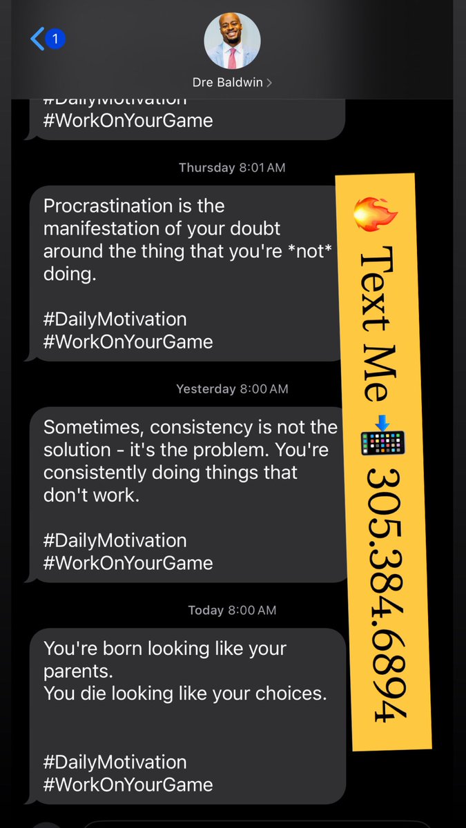 DreAllDay's tweet image. Focused. Sharp. On-point. 

Text for 🔥 #DailyMotivation 📲 305.384.6894