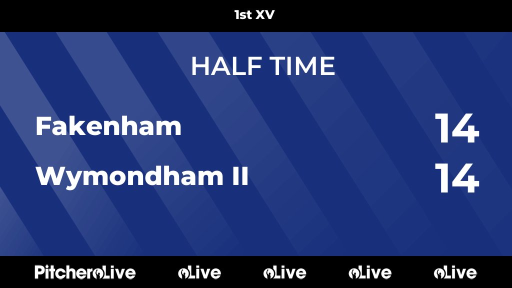 HALF TIME: Fakenham 14 - 14 Wymondham II
#FAKWYM #Pitchero
fakenhamrufc.com/teams/238531/m…