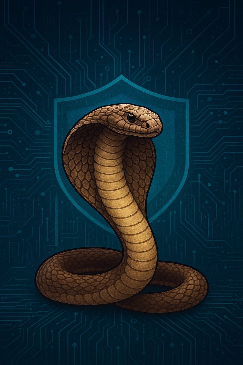 erntasci04's tweet image. Meet the Cobra of Psy .A symbol of evolution, precision, and privacy.  Just like @PsyProtocol , it sheds its old skin to reveal a new era of scalable, secure, and private Web3 infrastructure. 🐍 
#PsyProtocol #PsyMascot