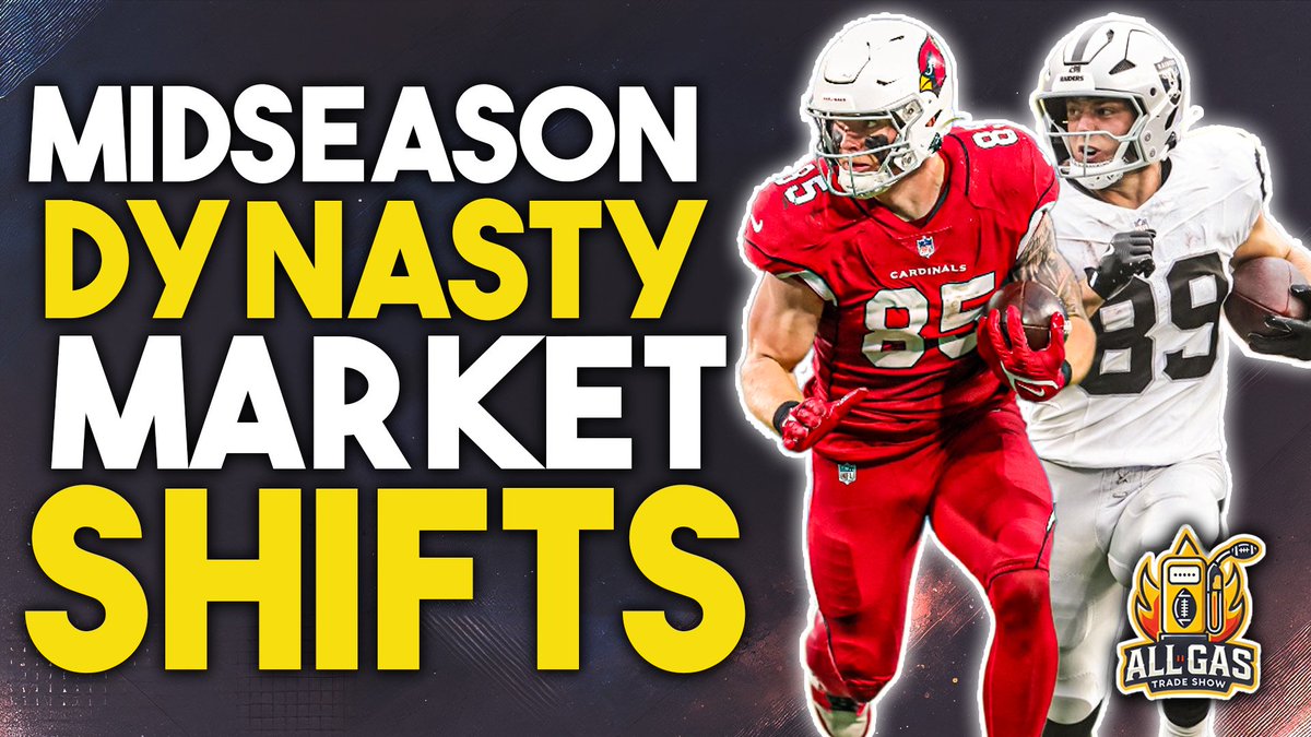We back and it's time to recalibrate. ☯️

6 weeks in — the dynasty market has shifted. QB values, WR pivots, and TE trends are changing faster than ever.

Are you adjusting, or holding stale assumptions? We talk about all of it on the NEW All Gas Trade Show - links and more 👇🧵