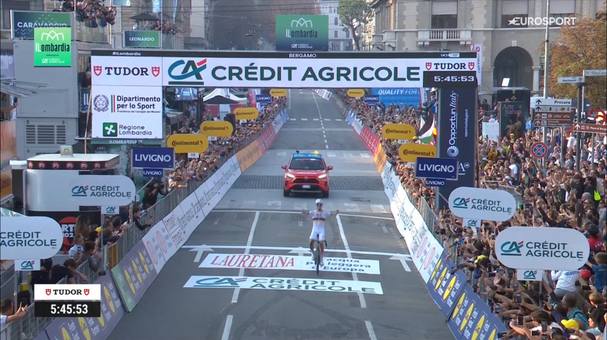 TADEJ POGACAR WINS #iLombardia 2025 EQUALLING FAUSTO COPPI

FIRST RIDER TO WIN THE SAME MONUMENT 5 TIMES IN A ROW

FIRST RIDER TO PODIUM ALL THE MONUMENT IN THE SAME SEASON

TENTH CAREER MONUMENT

History in progress.