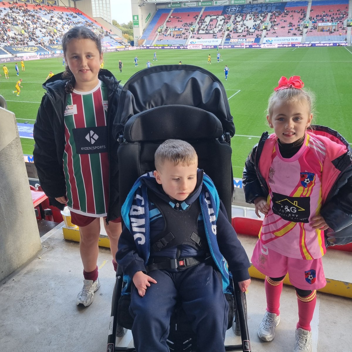 Wigan away with the girls and Ellis. Both of them had a game earlier and headed straight here. Come on Wycombe <a href="/wwfcofficial/">Wycombe Wanderers</a> <a href="/wwstrust/">Wycombe Wanderers Supporters’ Trust</a> <a href="/theWycombeWay/">The Wycombe Way</a> @TheWycombeZone
