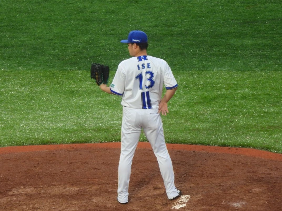 makoto_space's tweet image. 10/11 ニ者連続三振&amp;amp;三者凡退

#baystars️ #伊勢大夢 #山本祐大