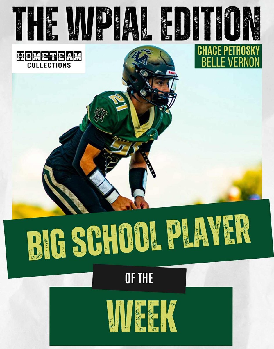 TheWPIALEdition's tweet image. Week 6️⃣ Players of the Week — presented by @hometeamcollect!
Big School: @chacepetrosky1 @HumbertCoach
Small School: @Drewcook357
@SAGladiatorsFB
Congrats fellas 👏🔥 #PlayerOfTheWeek #wpial