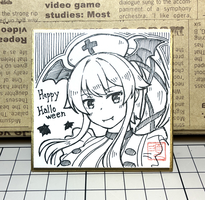 #艦これ版深夜の真剣お絵描き60分一本勝負
#艦これ版真剣お絵描き60分一本勝負_20251011
ワンドロに由良があったので取り急ぎハロウィン仮装版にて。