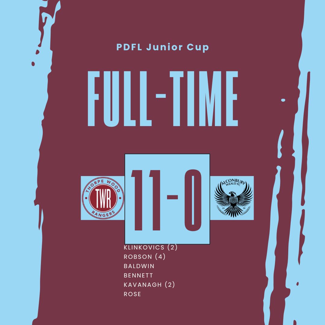Thorpe Wood Rangers FC tweet media