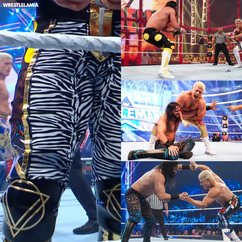 wrestlelamia's tweet image. Seth&apos;s gear is mix of all his matches with Cody Rhodes

#WWECrownJewel