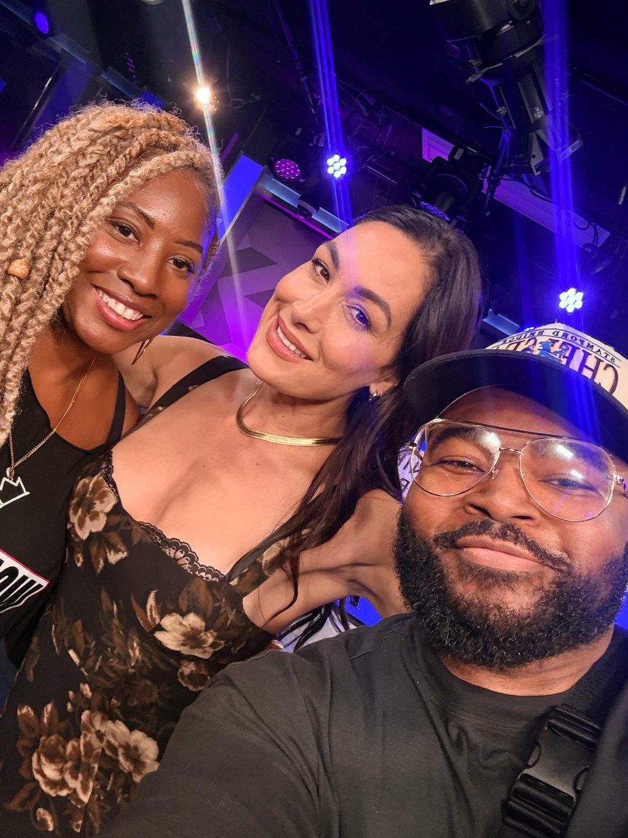 WWTalkPod's tweet image. Mama, we made it! @TKTrinidad and @CainMcCoy were invited to @NikkiAndBrie’s live podcast at @SIRIUSXM in celebration of Podcast Month! Just two radio kids doing it! Such a great podcast and #WWT got to represent❤️
#PodcastMonth #SiriusXM #TheBellas #NikkiAndBrie #MediaLife