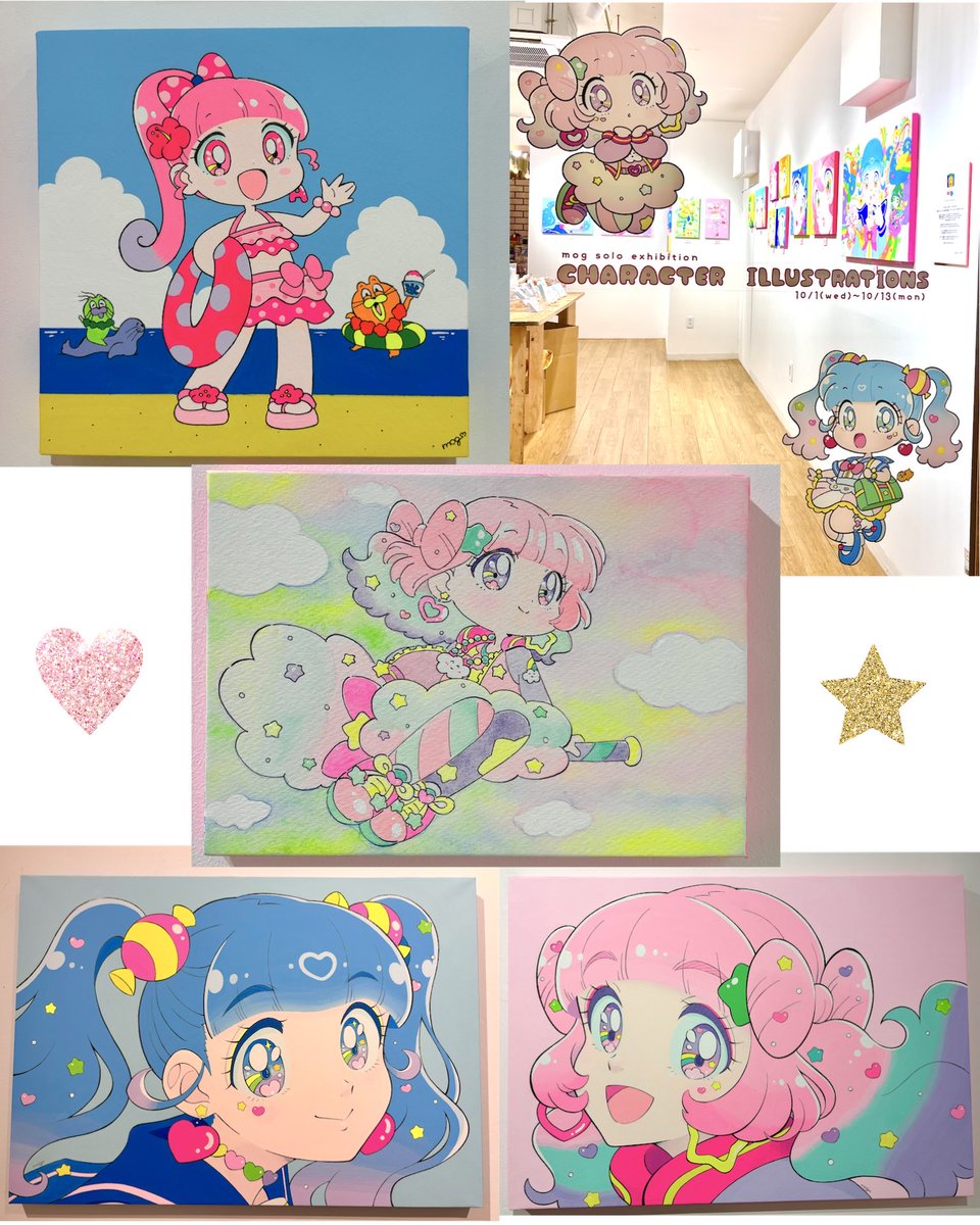 _m_aaii's tweet image. 💘大好きなイラストレーターの
mogさんの個展へ！🌈💫

美しい原画を間近で拝める貴重な体験😭♡
グッズも可愛過ぎてたくさんGET!😻🎀
そしてなんと…描いていただいた生誕Tに特別にサインをしていただきました…！！😭💘🏆✨
お写真まで🥹本当にありがとうございます🥹

明後日までです！ぜひ！！🎨✨