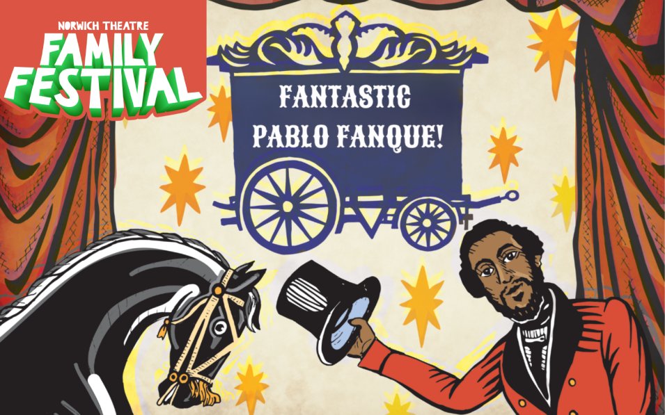 Celebrate Black History Month by discovering the remarkable story of Norwich's first-ever black circus owner.
Fantastic Pablo Fanque blends puppetry and music to bring the story of a remarkable local legend to life.
Limited availability
🎟️ bit.ly/4nn3kDM