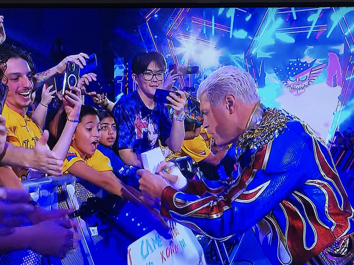 LadyAbsintheWWE's tweet image. A SATURDAY NIGHT IN AUSTRALIA IS NOT COMPLETE WITHOUT @CodyRhodes💥

Bring it home QB1💪🏾

#CodyRhodes #WWECrownJewel