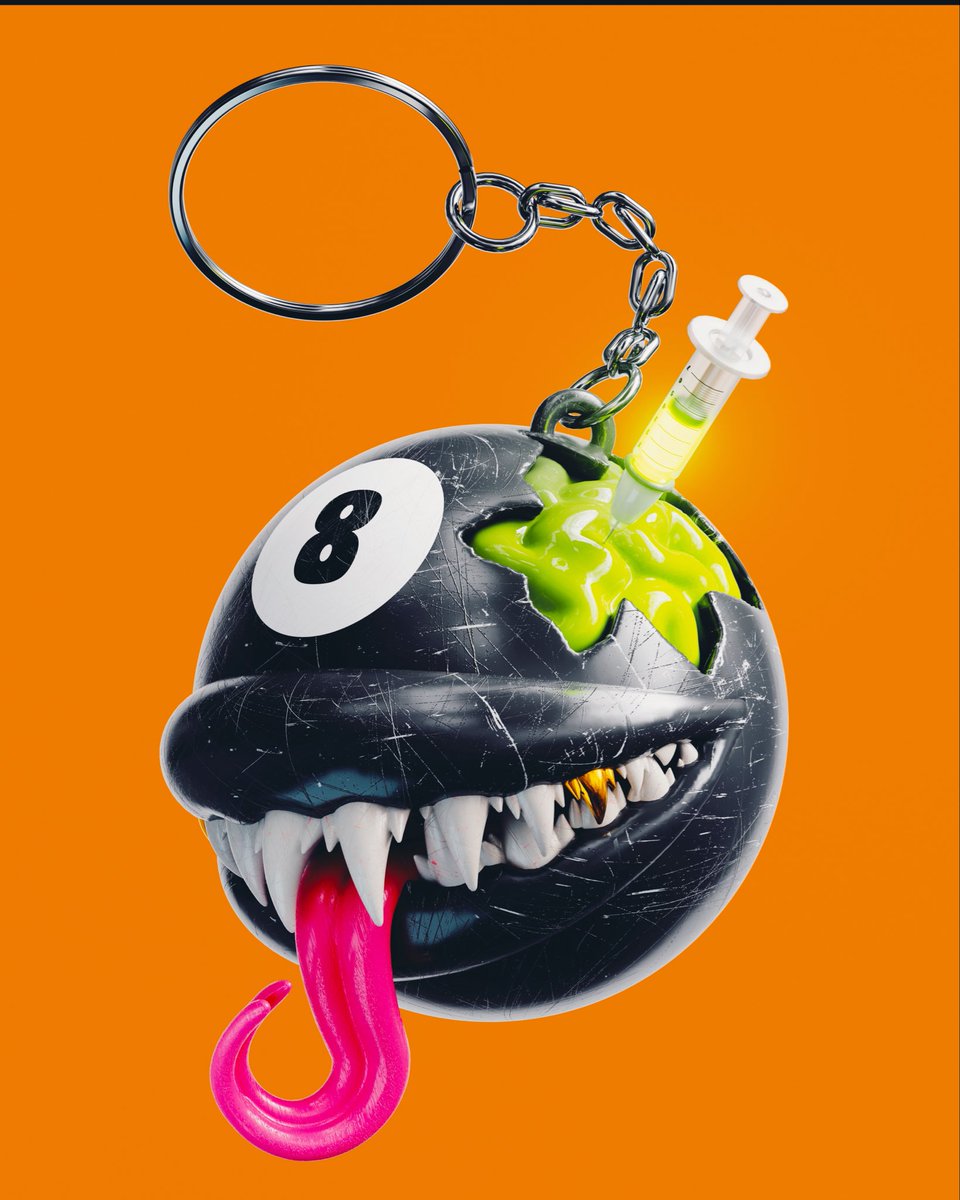 hiltonvision's tweet photo. 8 Ball Keychain https://t.co/VElGt9oPQP