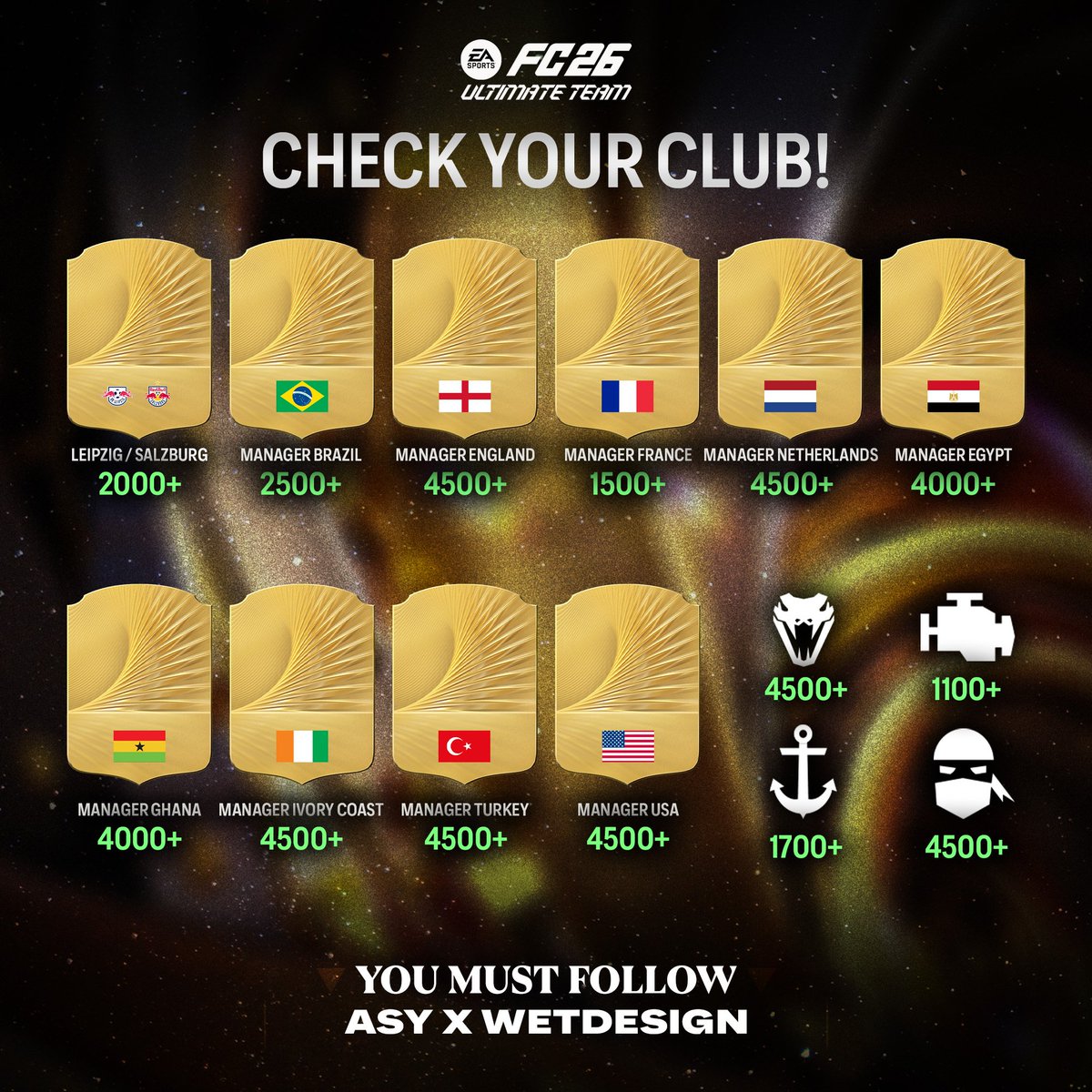CHECK YOUR CLUB 📍

Look through your club for potential hidden coins in FC 26
