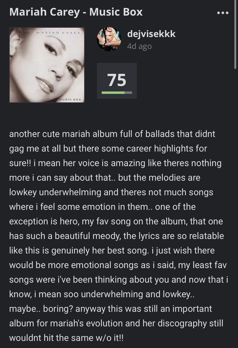 davemastermindd's tweet image. my review of mariah carey’s music box!!🤍🤎