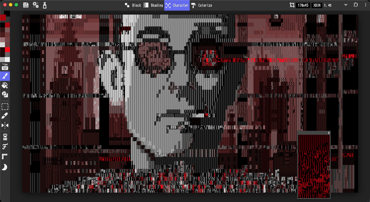 xerostyle's tweet image. just another glitch in the matrix #ansi #ascii #textmode #xbin #art #glitch