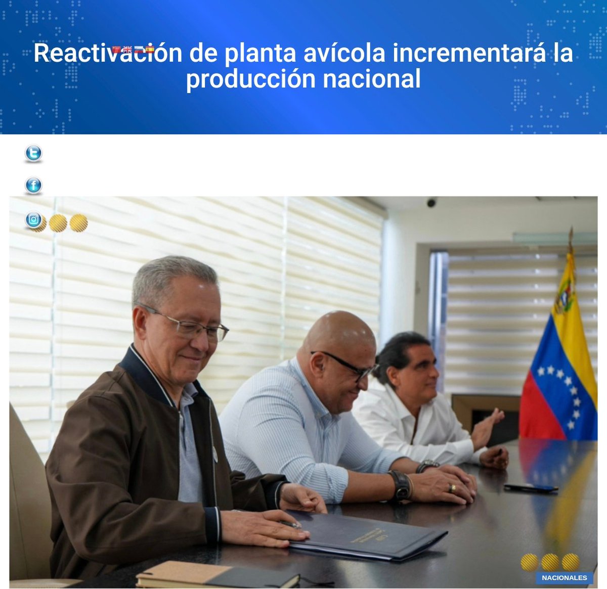 Psicomunista78's tweet image. Reactivación de planta avícola incrementará la producción nacional
@AlexNSaab
#ElPuebloNoSeDoblegara
#PRELEMI #oriele #donnalisi
ciip.com.ve/reactivacion-d…