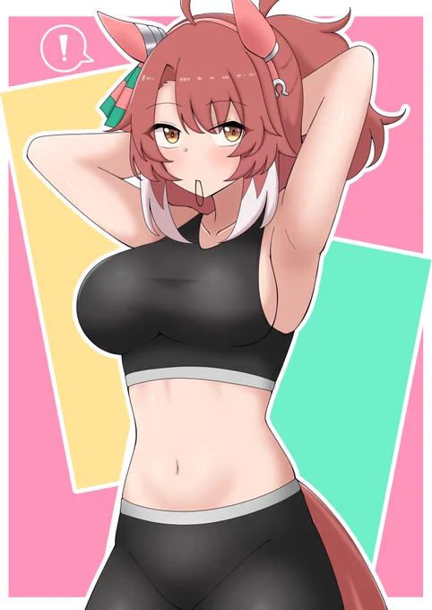 咥え髪留めダンツ #ウマ娘 #ダンツフレーム
