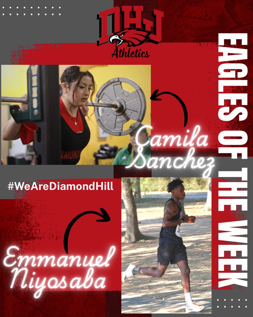 🦅EAGLES OF THE WEEK🦅

🎉Congrats to Camila Sanchez &amp; Emmanuel Niyosaba!

#WeAreDiamondHill