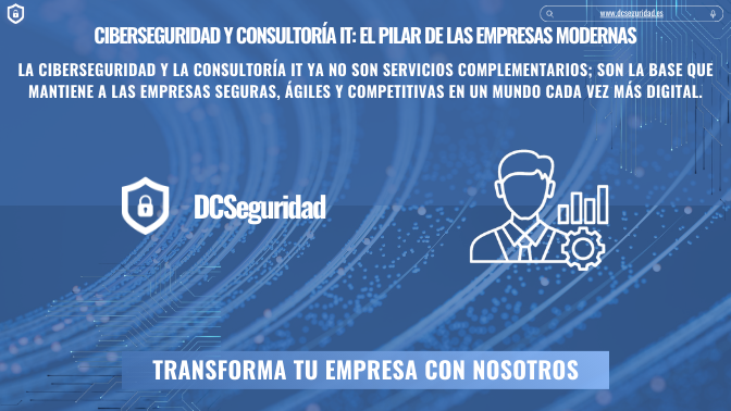 dcseguridad's tweet image. 🧠 Hacemos fácil lo técnico y seguro lo complejo. #consultoriainformaticamadrid #empresainformatica #cloudcomputing