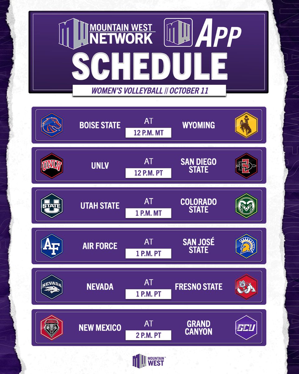 MW_OlySports's tweet image. Full afternoon of #MWVB on the Mountain West Network 🤩