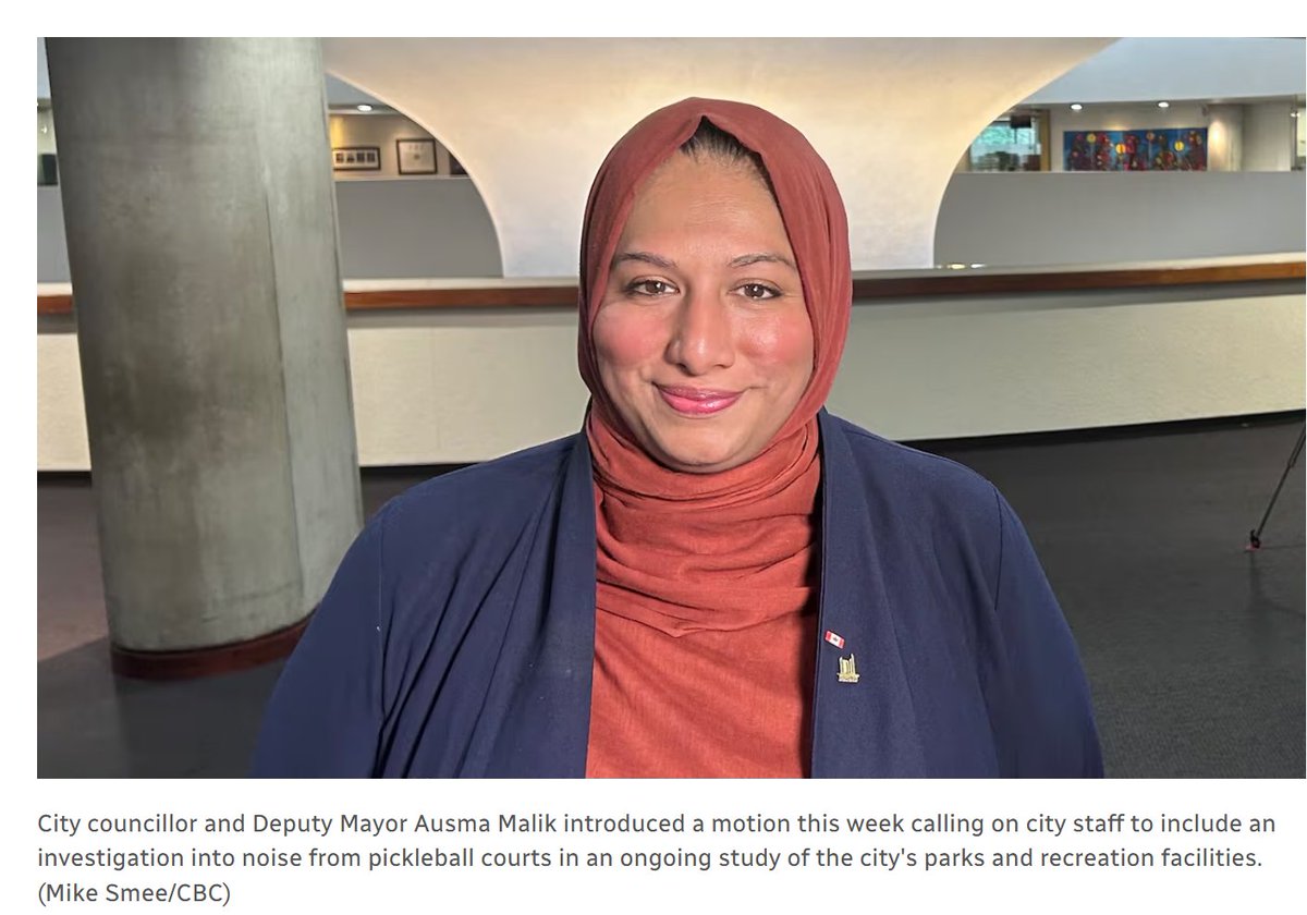cbcwatcher's tweet image. After 2 years of noise and mayhem from protesters all over Toronto &quot;City councillor and Deputy Mayor Ausma Malik introduced a motion this week calling on city staff to include an investigation into noise from pickleball courts in an ongoing study of the city&apos;s parks and…