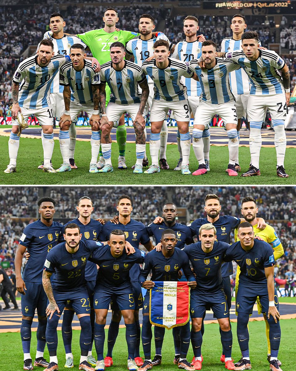 Still thinking about how stacked the Argentina and France line-ups were at the 2022 World Cup final 😮🇦🇷🇫🇷