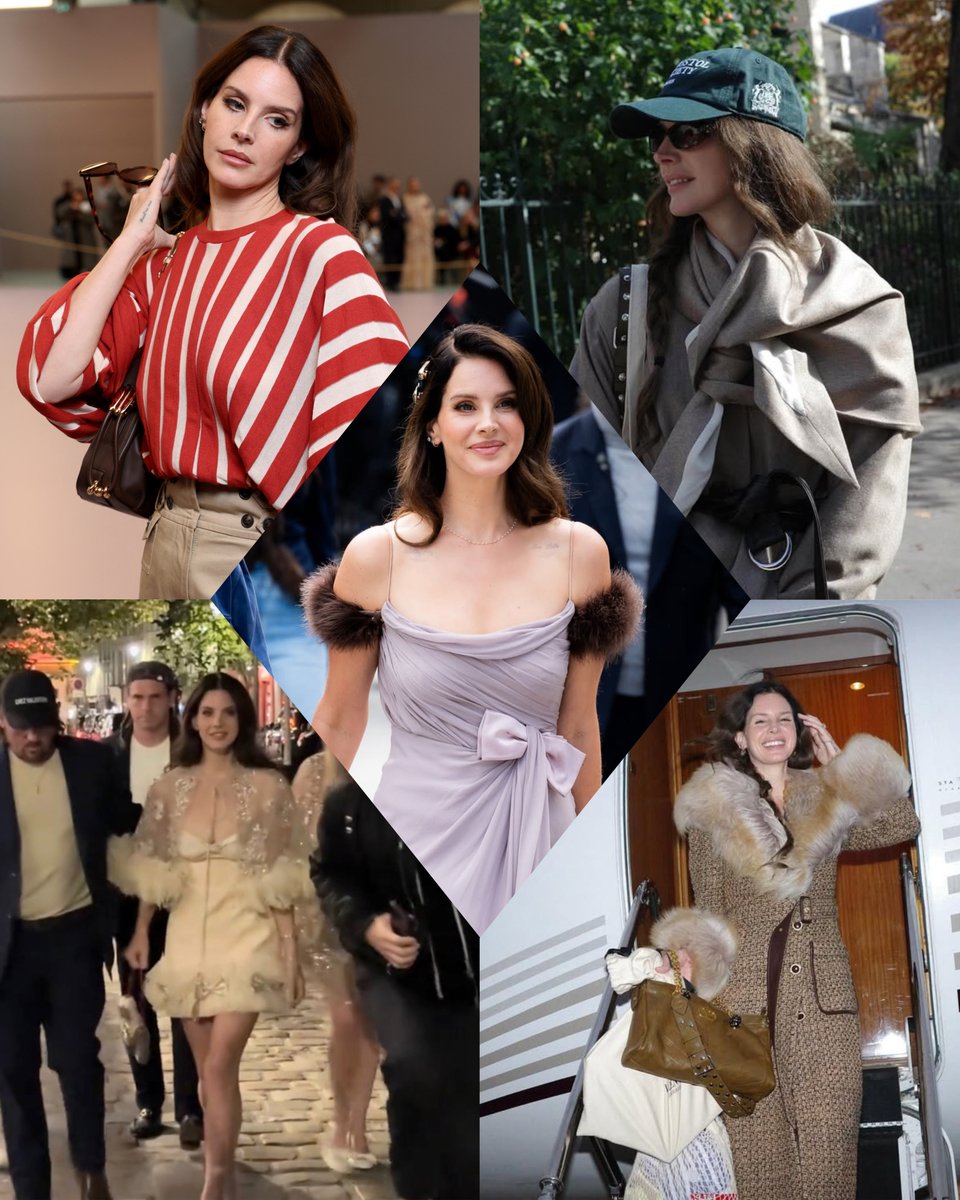 lana del rey at paris fashion week 2025.