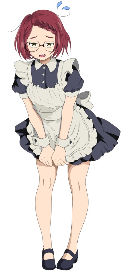 この前描いた小鞠ちゃんの別バージョン  
伊達メガネもかけてみた

みみみ、短すぎます💦

 #マケイン #マケイン_FA