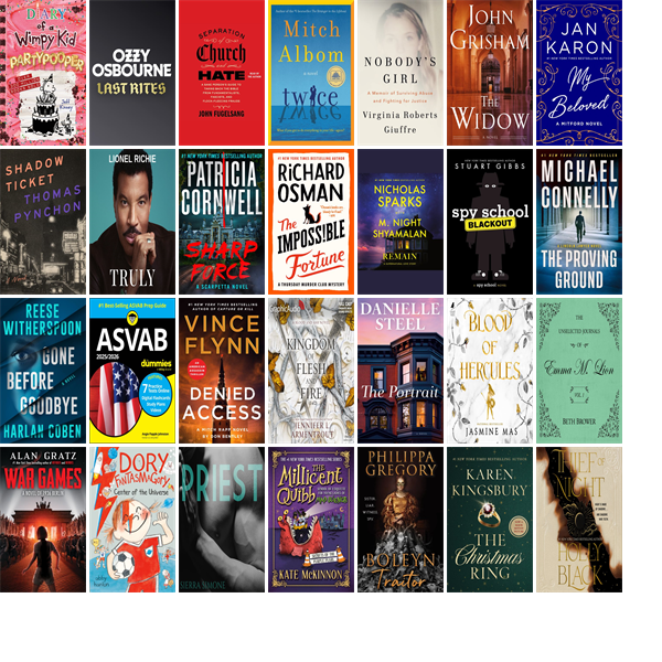 This week the Denton Public Library has 326 new books and seven new movies.  New items include Partypooper, Last Rites, Separation of Church and Hate, Twice, Nobody's Girl, The Widow, My Beloved, Shadow Ticket, Remain, Truly, and Sharp Force. wowbrary.org/nu.aspx?p=2047…