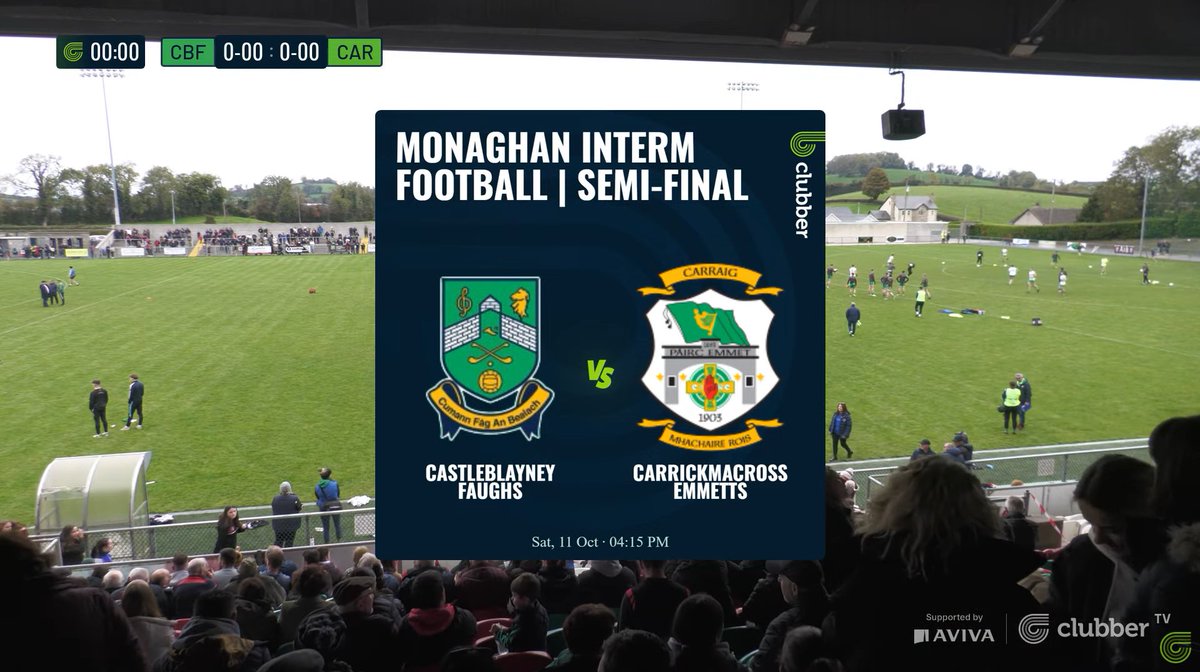 clubber's tweet image. We are LIVE from Iniskeen for the @monaghangaa Intermediate Football Championship Semi-Final🏐
@BlayneyFaughs🆚@CMXEMMETS ,4:15pm🕟
Watch live NOW on #ClubberTV➡️clubber.ie🔗
