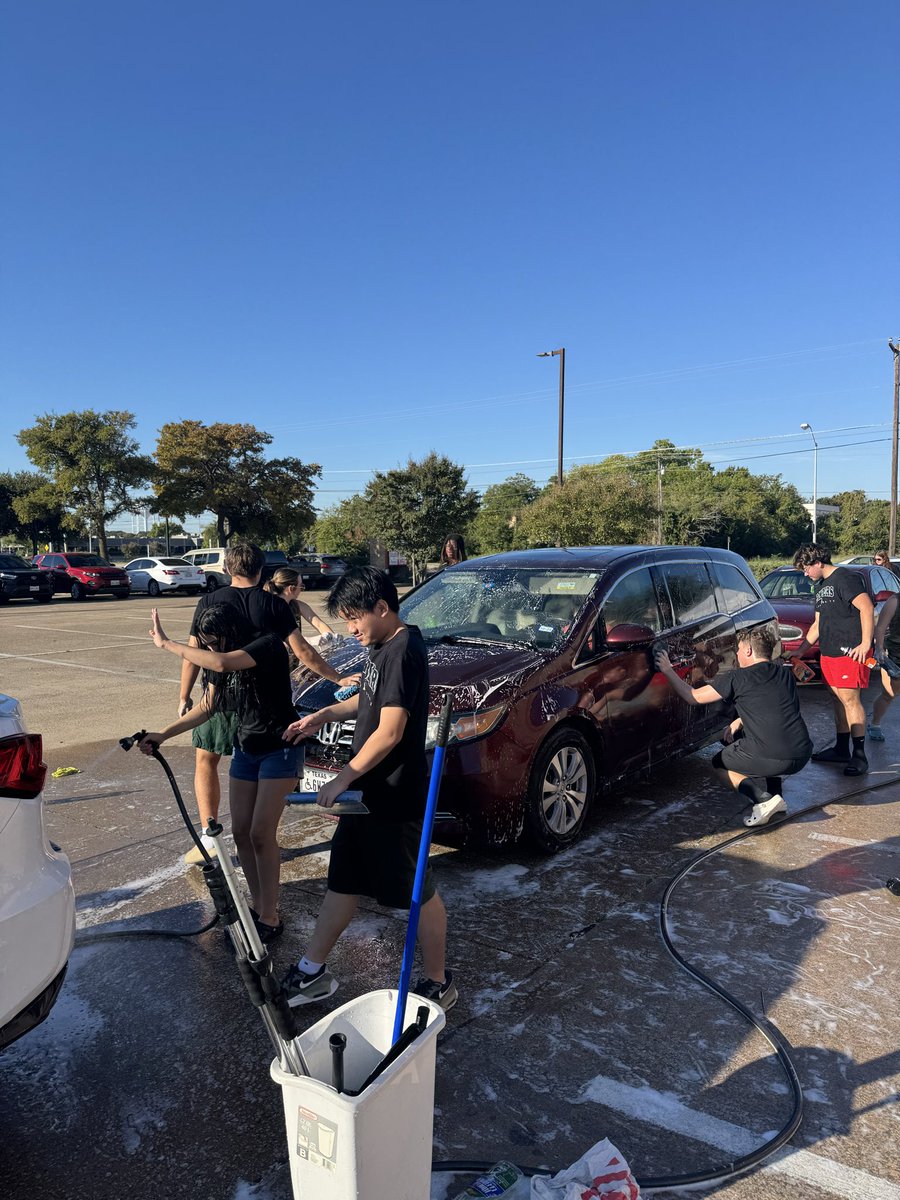 We are out at Dickeys on Plano Rd until 1pm! Come get your car washed!