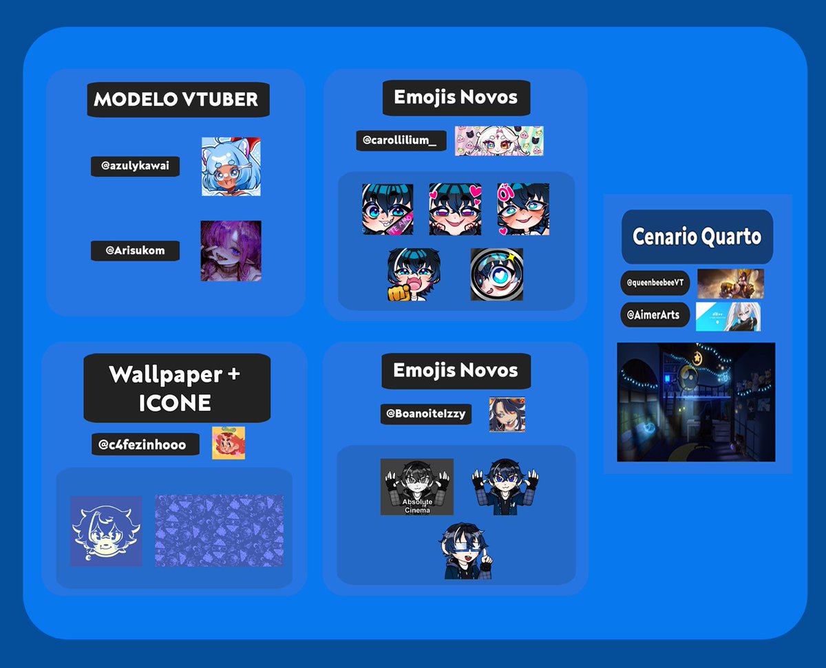 Esse novo modelo chibi é mais do que só uma arte — ele é o resultado de muito carinho, criatividade e das pessoas incríveis que caminham comigo 💙

Quero agradecer de coração a todos que me ajudam a dar vida a esse mundo e aos artistas que colocaram sua alma em cada detalhe. ✨