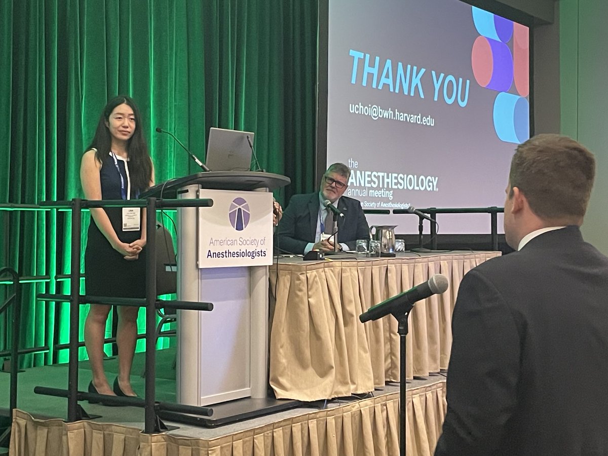 Dr Una Choi, CA 1, rising superstar anesthesiologist presenting her original research on GLP-1RA at ASA annual mtg ⁦<a href="/MassGenBrigham/">Mass General Brigham</a>⁩ ⁦<a href="/ASALifeline/">ASA®</a>⁩ <a href="/_Anesthesiology/">Anesthesiology Journals</a>⁩ ⁦<a href="/IARS_Journals/">Anesthesia&Analgesia</a>⁩