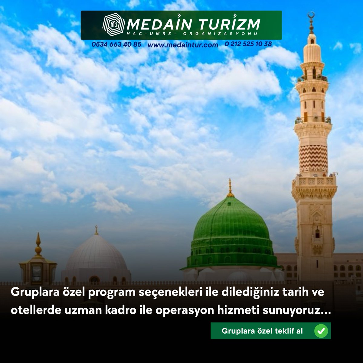 medaintur's tweet photo. #umre #umreturları #x #madinah #medine #keşfet #SonDakika https://t.co/g37bWohwe6