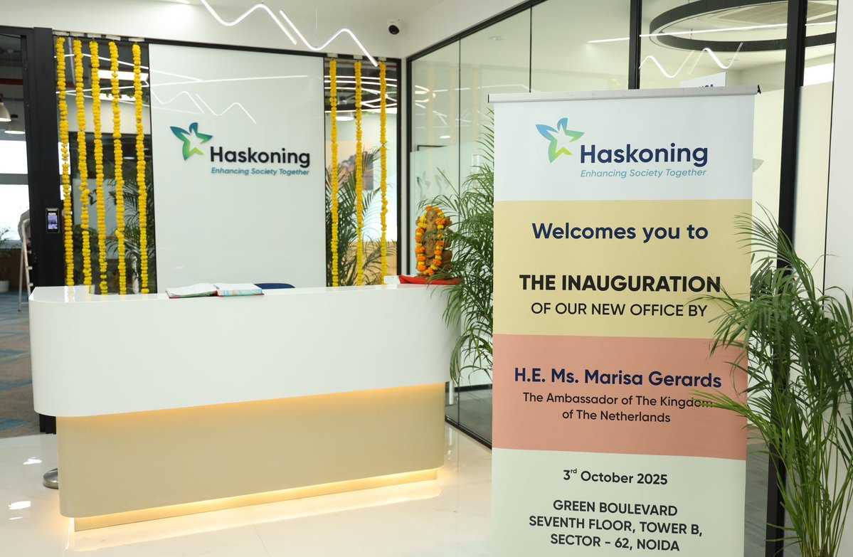 NoidaUpdatesX's tweet image. Netharlands based engineering consultancy firm Haskoning has opened their new India office in Noida