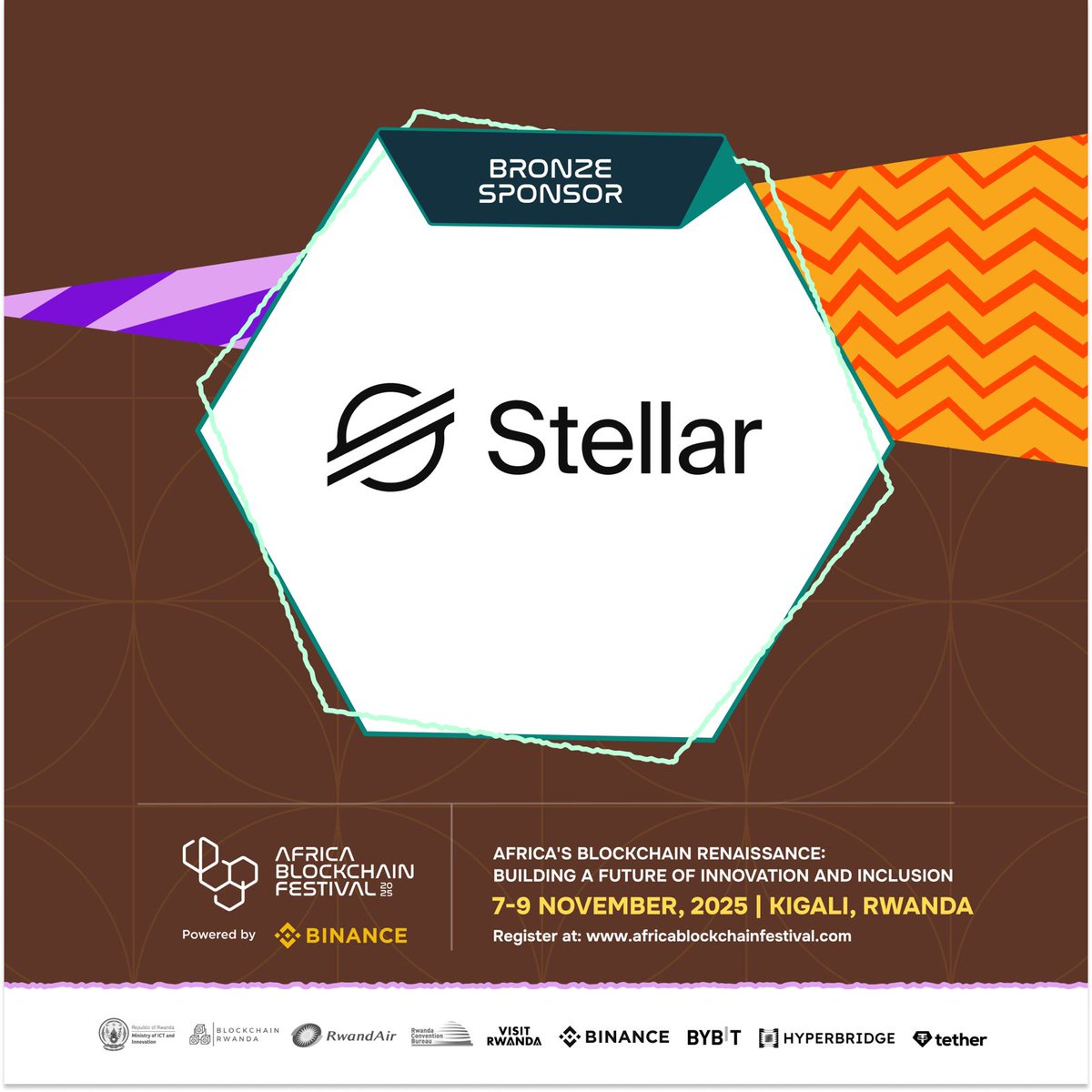 africablockfest's tweet image. We’re excited to welcome @StellarOrg as a Bronze Sponsor for #ABF2025

Stellar continues to empower global financial access through blockchain

A perfect alignment with our mission of building Africa’s future of innovation

📅 Nov 7–9 | Kigali
🎟️ Tickets: africablockchainfestival.com