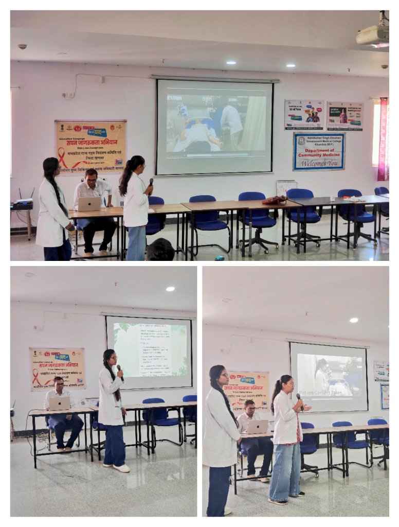 DoctorsTribe's tweet image. On the occasion of the Intensified IEC Campaign on HIV/AIDS, an IEC session was organized for Nursing Officers and Housekeeping Staff at District Hospital, Khandwa. @NACOINDIA @CMMadhyaPradesh @healthminmp @MoHFW_INDIA @rshuklabjp @WHO @NHM_MP @PMOIndia @NITIAayog @DM_Khandwa @UN