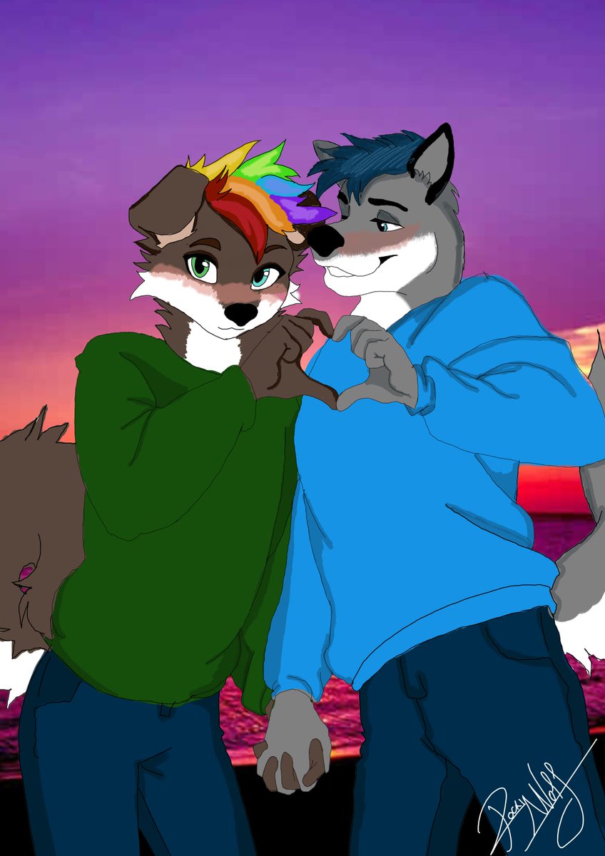 Que ganitas tengo de recrear este pedazo de dibujo en irl, te AMOO muchísimo mi amor <a href="/RockyHuskyWolf/">Rocky Husky 💚🐺</a> 💖💖💖