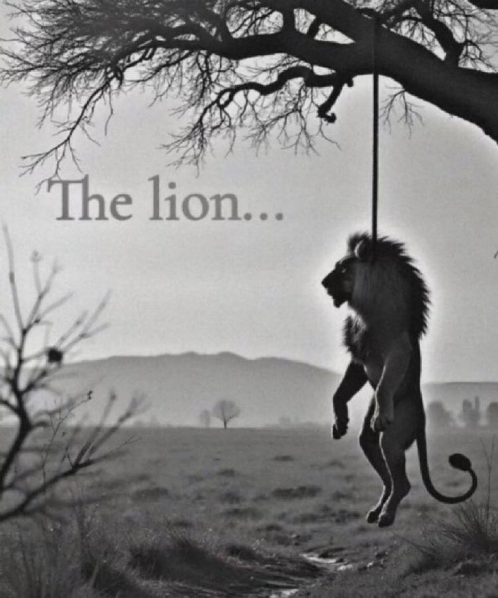 hurlxrr's tweet photo. the lion will be considering a job thoon https://t.co/YlYa9nozYA