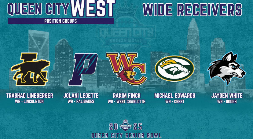 Blessed to be playing in the  <a href="/qc_seniorbowl/">Queen City Senior Bowl #WeHaveCharlotte</a>‼️<a href="/CoachSimmons_/">Coach Simmons</a> 
<a href="/PrepRedzoneNC/">Prep Redzone North Carolina</a>