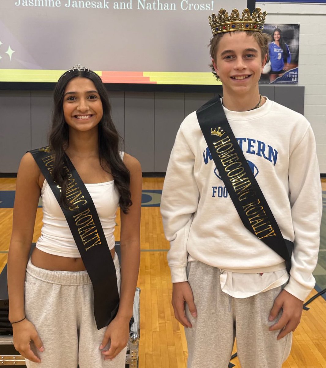 Homecoming royalty! 👑 Congrats to Nate Cross on representing the freshmen class on Walled Lake Western’s homecoming court! 🔱