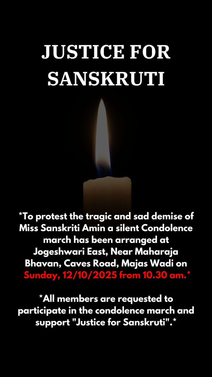 Chaitra__1's tweet image. No action yet against the builder after 22y.o. Sanskruti’s death. Today, another incident at the same site-blade fell, nearly hitting a resident. Emboldened by @MumbaiPolice inaction, the negligence continues. A peaceful march has been organised in protest.#JusticeForSanskruti