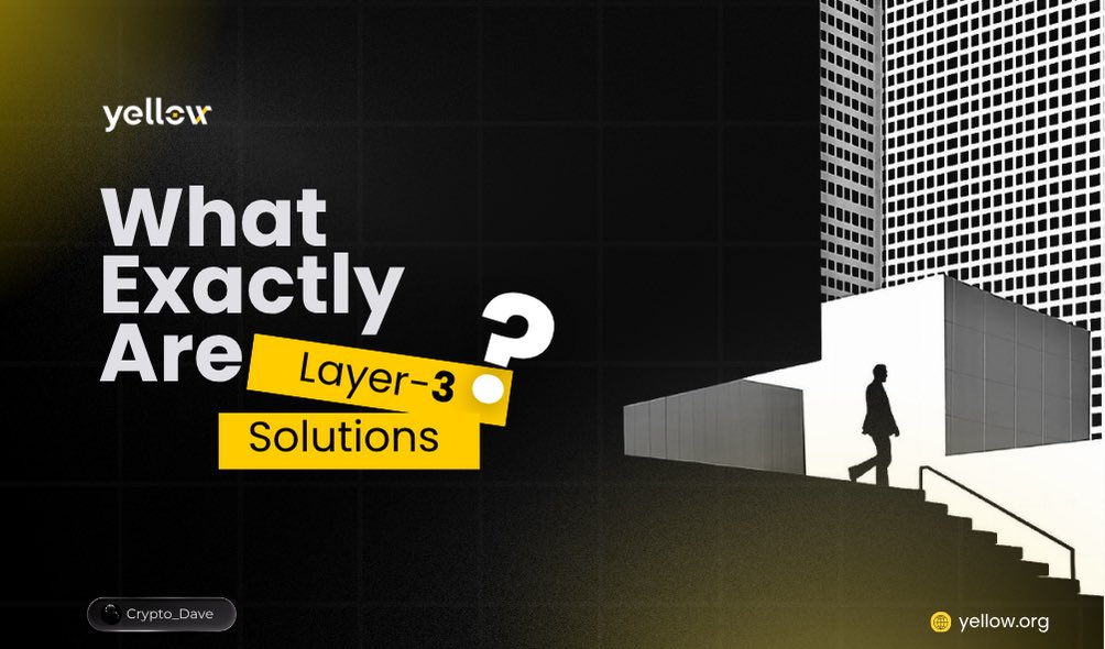 To better understand Layer-3 Solutions, it is always advisable  to first understand how the blockchain layers themselves work

Let’s break them down together 

—-&gt;Layer-1: Includes Ethereum and Bitcoin, also known as the foundation which offers blockchain security and consensus.